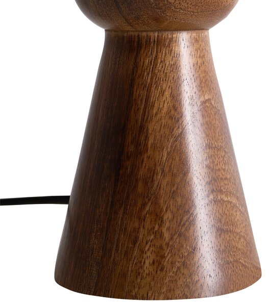 Stolná lampa béžová papier mangové drevo osvetlenie moderný štýl obývacia izba spálňa