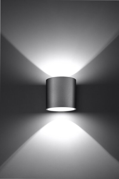 Sollux SL.0049 - Nástenné svietidlo ORBIS 1 1xG9/40W/230V šedá