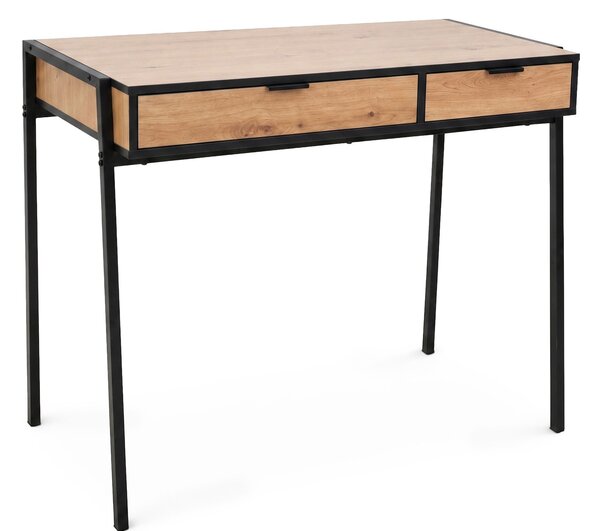 Ak furniture Písací stôl Zentia 100 cm čierny/dub Craft