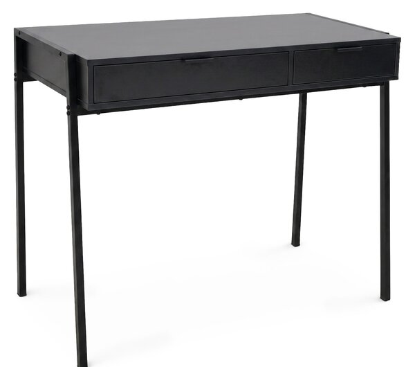 Ak furniture Písací stôl Zentia 100 cm čierny