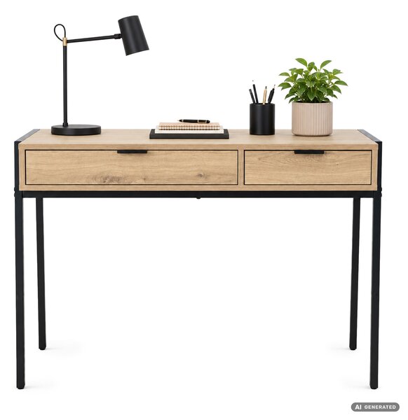 Ak furniture Písací stôl Zentia 100 cm čierny/dub Artisan