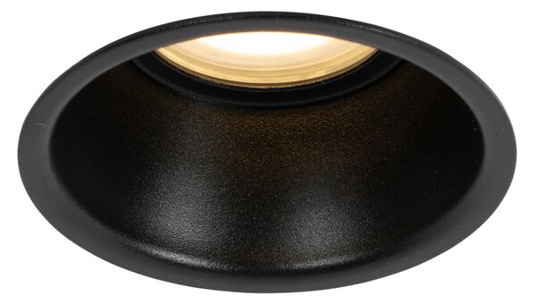 Inteligentné Zapustené Bodové Svetlo Čierne IP44 vrátane Wifi GU10 50mm - Dept