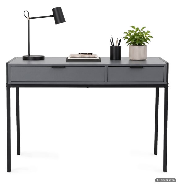 Ak furniture Písací stôl Zentia 100 cm čierny/grafit