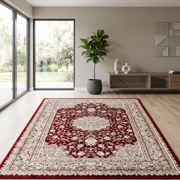 Angel Carpet, Kusový koberec Sultan 12 Red, 60x110, červená, kancelária