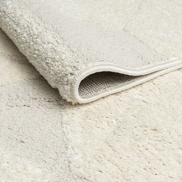 Angel Carpet, Kusový koberec Aurora 11 White, 60x110, biela, kancelária