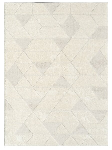 Angel Carpet, Kusový koberec Aurora 11 White, 60x110, biela, kancelária