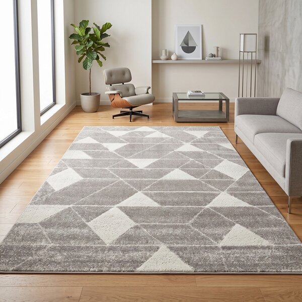 Angel Carpet, Kusový koberec Aurora 11 Grey, 60x110, šedá, kancelária