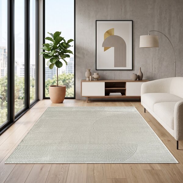 Angel Carpet, Kusový koberec Zafiro 25 Grey, 60x110, šedá, kancelária
