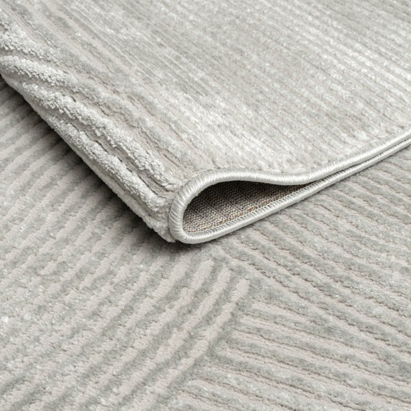 Angel Carpet, Kusový koberec Zafiro 25 Grey, 60x110, šedá, kancelária