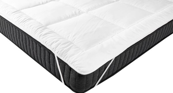 Ochranná podložka na matrac z mikrovlákna biela 120 x 200 cm vrchný topper hrúbka 4 cm