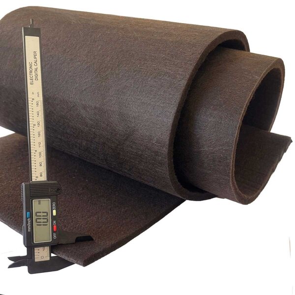 Technický filc 10 mm, farba Hnedá, metráž 150 cm