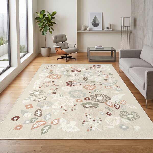 Angel Carpet, Kusový koberec Aurora 25 Beige, 60x110, béžová, kancelária