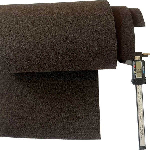 Technický filc 6 mm, farba Hnedá, metráž 155 cm