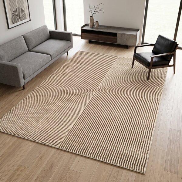 Angel Carpet, Kusový koberec Zafiro 19 Gold, 60x110, žltá, kancelária