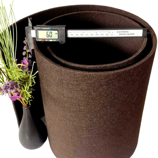 Technický filc 6 mm, farba Hnedá, metráž 155 cm