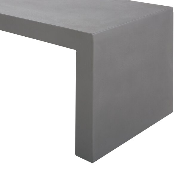 Záhradná lavička sivá betónová 40 x 150 x 40 cm pre 2 osoby moderný industriálny štýl