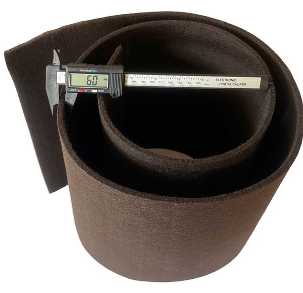 Technický filc 6 mm, farba Hnedá, metráž 155 cm