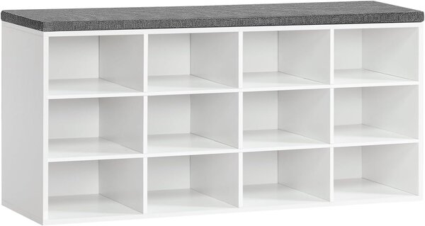 Botník Vasagle Endersen 100 cm biely/sivý