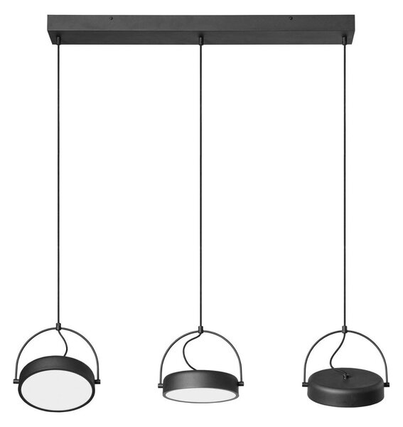 Osram - LED luster na lanku DECOR PUCK 3xLED/12W/230V CRI 90 čierny