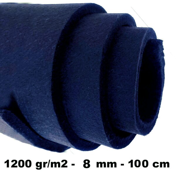 Technický filc 8 mm, farba Granátová, metráž 100 cm