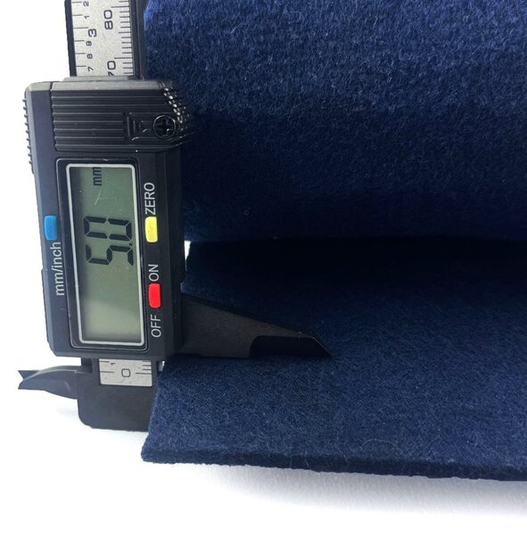 Technický filc 5 mm, farba Granátová, metráž 100 cm
