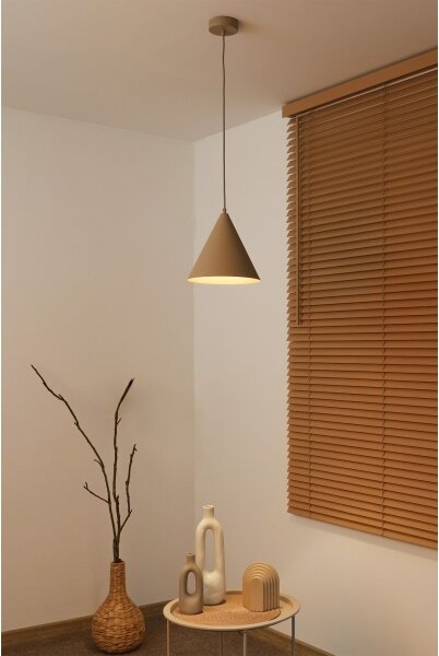 Duolla - Závesný luster na lanku IRONLINE 1xG9/3W/230V priemer 25 cm béžový