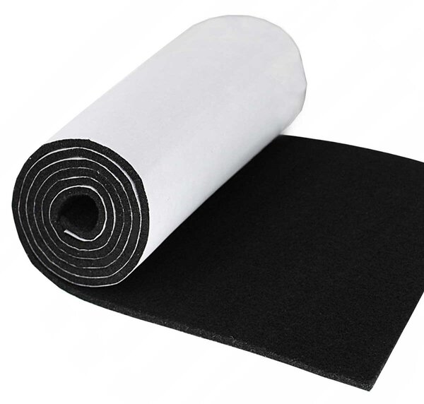 Samolepiaci technický filc 700 gr, farba čierna, metráž 100 cm
