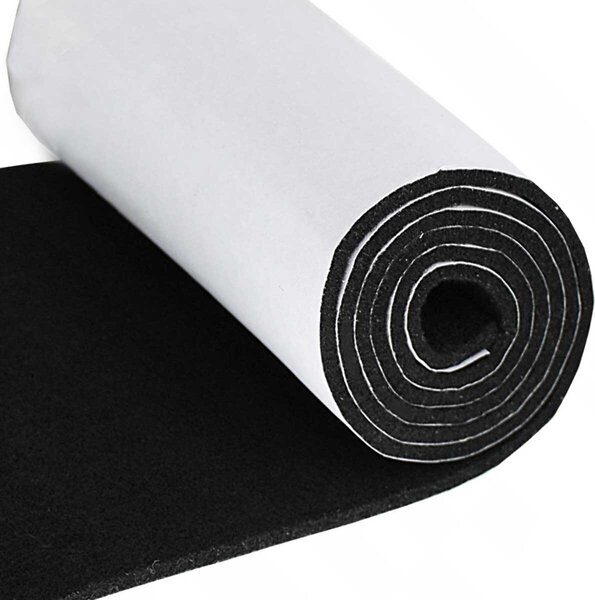Samolepiaci technický filc 700 gr, farba čierna, metráž 100 cm
