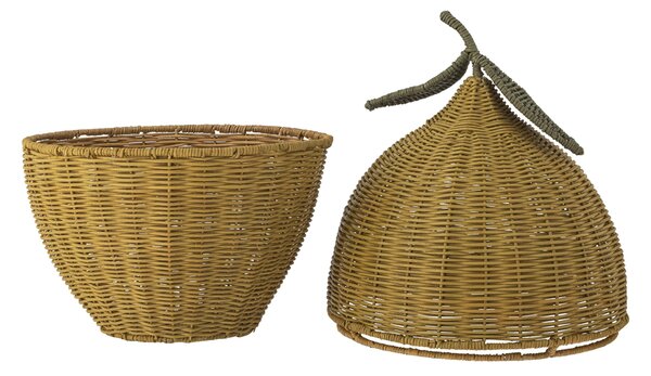 Úložný ratanový kôš Sage Yellow