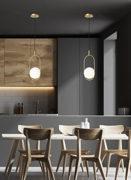 Mosadzný závesný luster Cordel pre žiarovku G9 – LED lustre a svietidlá > Kolekcie svietidiel > Kolekcia svietidiel CORDEL