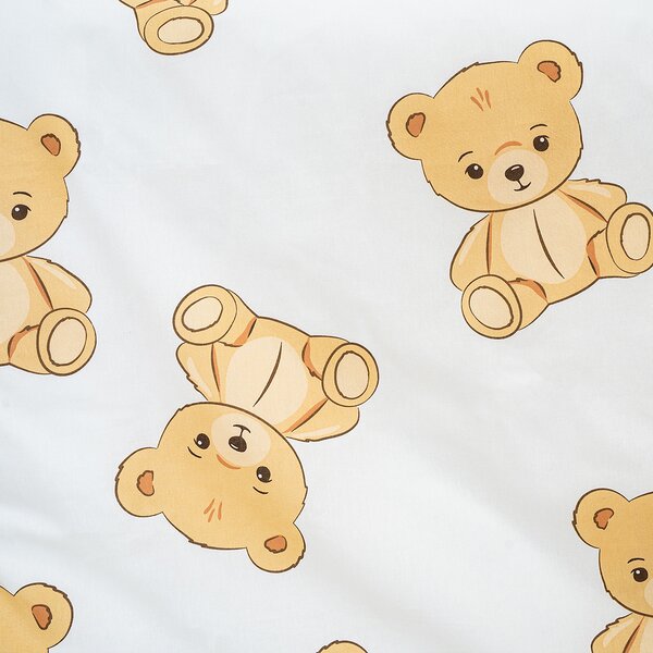 4Home Detské bavlnené obliečky do postieľky Teddies, 100 x 135 cm, 40 x 60 cm