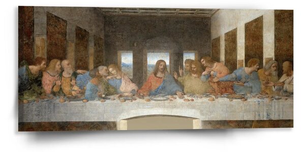 Sablio Obraz Posledná večera - Leonardo da Vinci - 110x50 cm