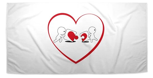 Sablio Uterák Puzzle love - 30x50 cm