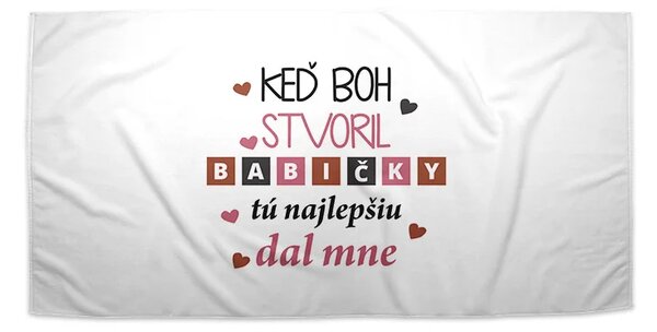 Sablio Uterák Keď Boh stvoril babičky - 30x50 cm