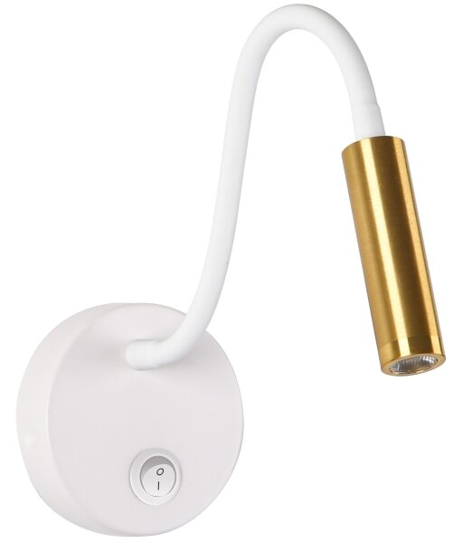 Brilagi - LED Flexibilná nástenná lampa MAYA LED/3W/230V 4000K biela/zlatá