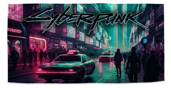 Sablio Uterák Cyberpunk 2077 Mesto - 30x50 cm