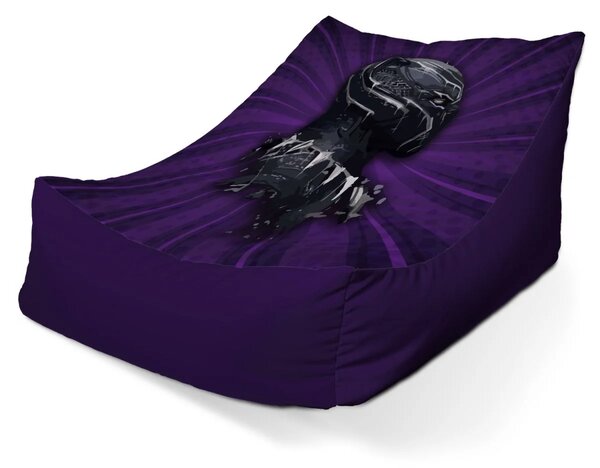 Sablio Sedací vak Lounge BLACK PANTHER z profilu Fialový - 80 x 95 x 50 cm