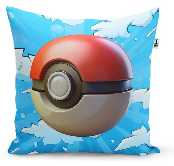 Sablio Vankúš Pokemon ball Obloha - 40x40 cm