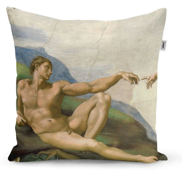 Sablio Vankúš Stvorenie Adama - Michelangelo Buonarroti - 40x40 cm