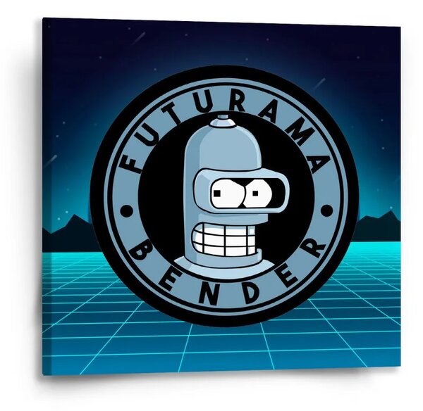 Sablio Obraz Futurama Bender Štvrtá dimenzia - 50x50 cm