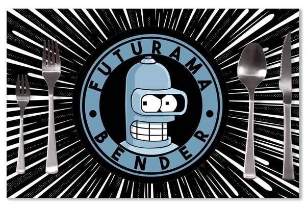 Sablio Prestieranie Futurama Bender Vesmír: 40x30cm
