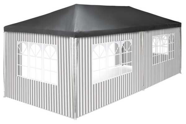 Záhradný párty stan - 3 x 6 m, antracit + 6 bočníc