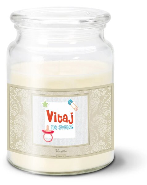 Sablio Sviečka Vitaj na svete 3 - 500 g
