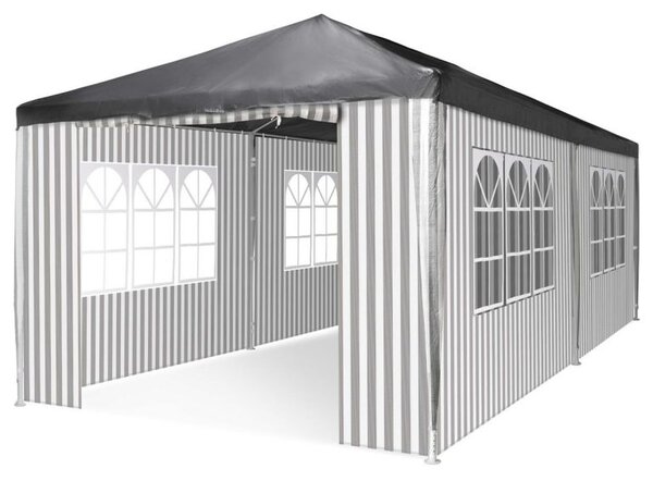 Záhradný párty stan - 3 x 6 m, antracit + 6 bočníc