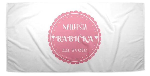 Sablio Uterák Najlepšia babička - 30x50 cm