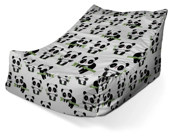 Sablio Sedací vak Lounge Pandy s vetvičkou - 80 x 95 x 50 cm
