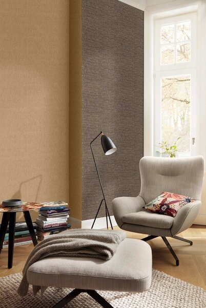 RASCH | Vliesová tapeta na stenu Amara 720631 | 0,53 x 10,05 m | hnedá, čierna