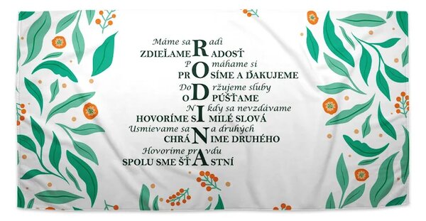Sablio Uterák Rodina 2 - 30x50 cm