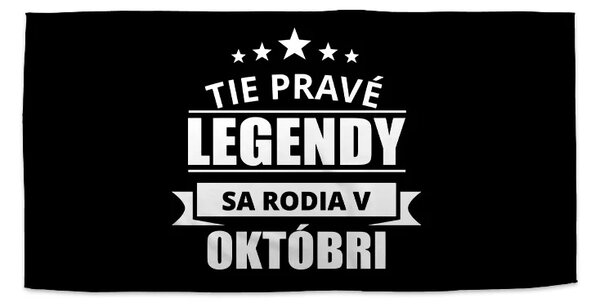 Sablio Uterák Tie pravé legendy sa rodia v októbri - 30x50 cm