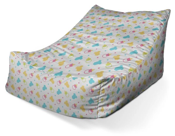 Sablio Sedací vak Lounge Cumlíky a body - 80 x 95 x 50 cm